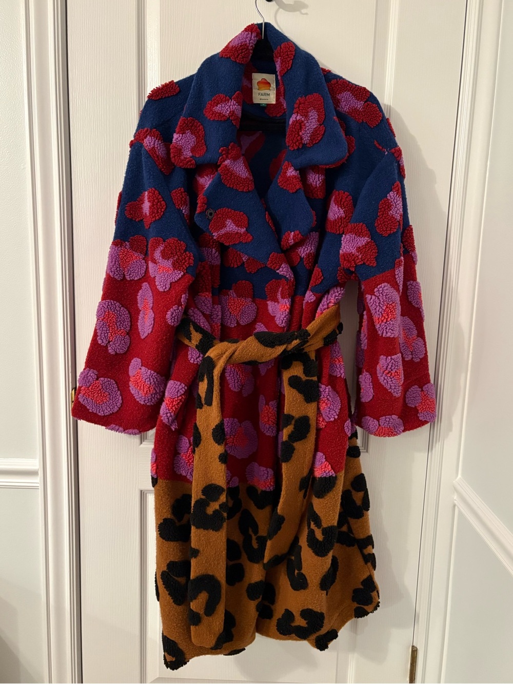 Farm Rio Teddy Coat size medium - Picture 3 of 11